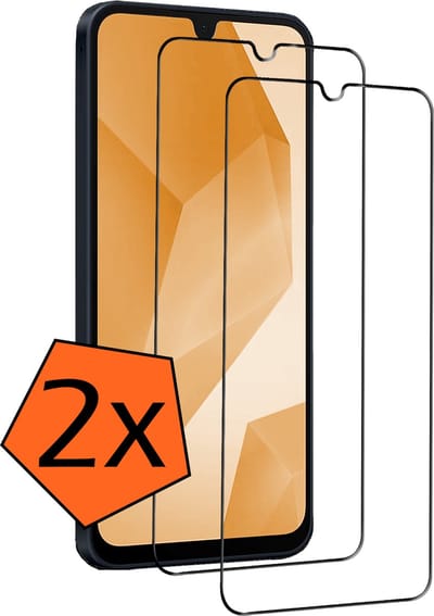 Screenprotector - 2 Stuks - Geschikt voor Samsung Galaxy A16 - Full Cover - Gehard Glas - Beschermglas - Tempered Glass - Screen Protector