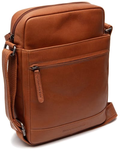 Chesterfield Anzora Waxed Pull Up Schoudertas - Cognac