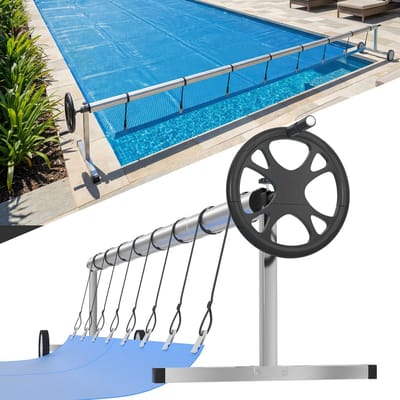 Froadp 3m - 5,70m pool oprolsysteem Mobiel oprolapparaat voor zwembadzeil en -afdekking