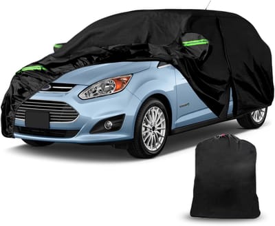 Famanu Autohoes voor C-MAX 2003-2019, Oxford-katoen, waterdicht, voor regen, zon, stofbescherming, autozeil