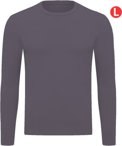 Livano Thermokleding - Thermoshirt - Thermo - Voor Heren - Shirt - Betonkleur - Maat L