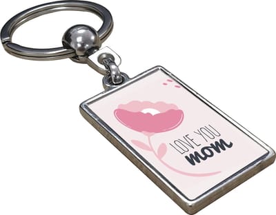 Love You Mom - Sleutelhanger - Cadeau - Verjaardag - Kerst - Kado - Valentijn - Moederdag - Moederdag cadeautje - Moederdag cadeau voor mama