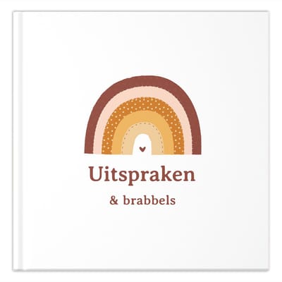 Fyllbooks - Uitsprakenboekje - Invulboekje Quotes - Herinneringsboekje - Regenboog