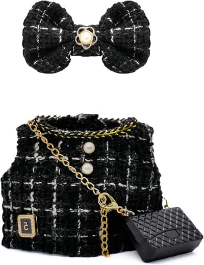 Poppenkleding set - Accessoires voor poppen - Creatief spelen - Luxe chique stijl - 17 cm poppen - Zwart