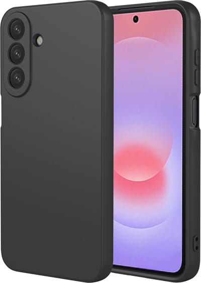MobyDefend Hoesje - Geschikt voor Samsung Galaxy A27 - Matte Siliconen Backcover - Zwart