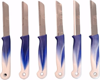Solingen – Schilmesjes / Schilmesjes Solingen / Solingen Schilmesjes / Schilmesjes Set / Herder Schilmesje – 6st – Blauw met Wit