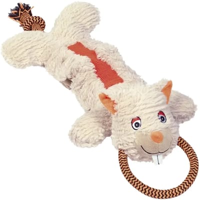 Knaagdierenpluche voor honden met touw Nobby Pet Stretch