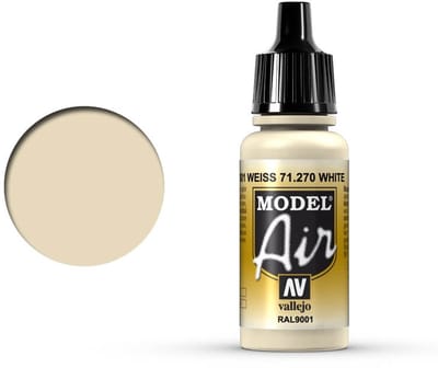 Vallejo Hobbyverf Acrylverf - 71270 Model Air Off-White - Acryl Verf flesje - 17 ml