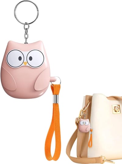 Persoonlijk Alarm - Veiligheid Sleutelhanger - Zelfbescherming Onderweg - 130dB Geluid En Licht - 45 gram - Roze