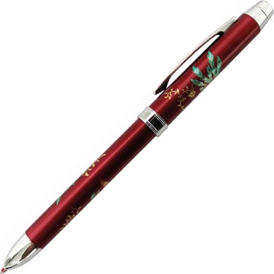 Penac Makie Hoo-Oo - Rood - Multifunctie balpen - 0.7mm blauw en rode inkt - 0.5mm vulpotlood