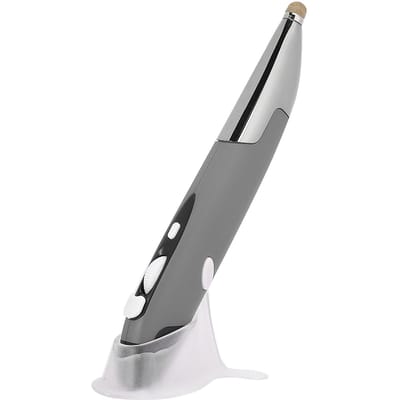 Stylet USB pour Ordinateur Accessoire PC Sans Fil 2.4G Souris Type Stylo Personnalisé Innovant(Gris Argenté PR 06) gris argent