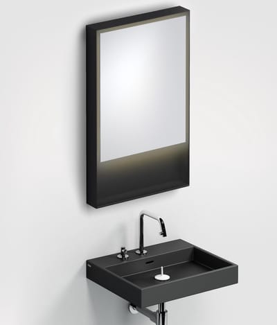 Clou Look at Me spiegel, 50cm, LED-verlichting, IP44, mat zwart