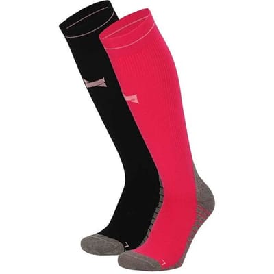 Xtreme Sockswear Compressie Sokken Hardlopen - 2 paar Hardloopsokken - Multi Pink - Compressiesokken - Maat 35/38