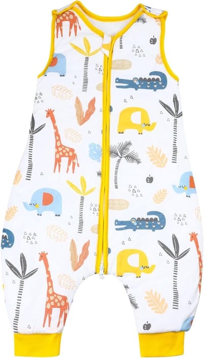 Kinderslaapzak met voeten 05 TOG geel XL/5-7 jaar - Comfortabel en Warm voor Kinderen
