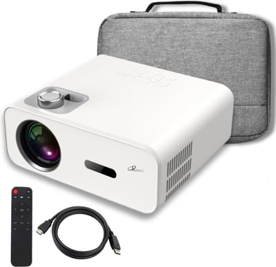 Reevi 2024 Model 4K Support - Mini beamer - Streamen vanaf je smartphone IOS&Android - 11000 Lumen - Projector - Incl Hdmi kabel & 2 ingebouwde speakers