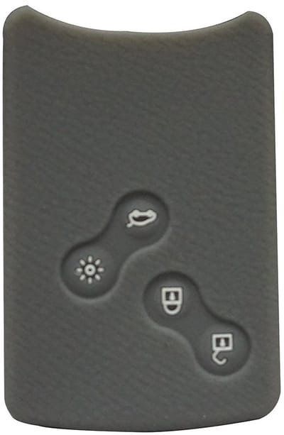 Dailygoody - Smart Key Cover - Auto Sleutelbescherming - Hoogwaardige Materialen - Grijs - Afstandsbediening Bescherming - Geschikt voor Renault