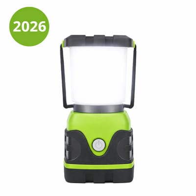 Noodlamp – Draagbare LED Noodverlichting bij Stroomuitval – Noodlamp voor Oorlog – 1000 Lumen – Kampeerlamp & Tentlamp voor Thuis en Outdoor – Groen