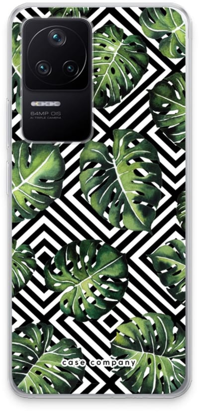 Case Company® - Hoesje geschikt voor Xiaomi Poco F4 hoesje - Geometrische jungle - Soft Cover Telefoonhoesje - Bescherming aan alle Kanten en Schermrand