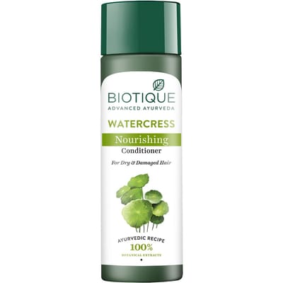 Biotique Bio Waterkers Conditioner 120ml Voor Droog Haar – Natuurlijke Plantaardige Voeding Met Citroen Ananas Geur gray