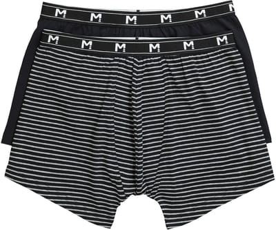Men Plus - Heren - Midpants set van 2 onderbroek - Grijs melange - Maat 3XL
