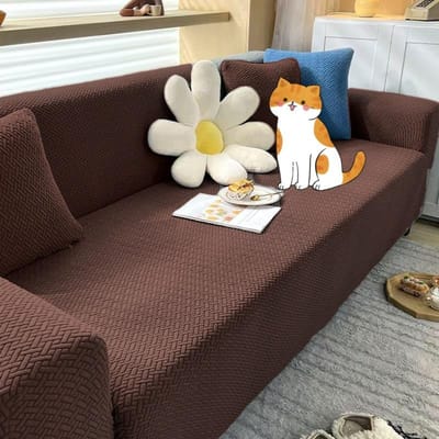 Woonkamer verdikte bankstel elastisch jacquard 1/2/3/4 zits bankstel L-vormig hoekbankstel 1 seat90-130cm