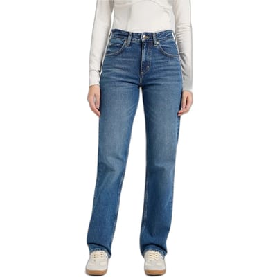 Lee Rider Classic Relaxed Fit Spijkerbroek Blauw 28 / 31 Vrouw