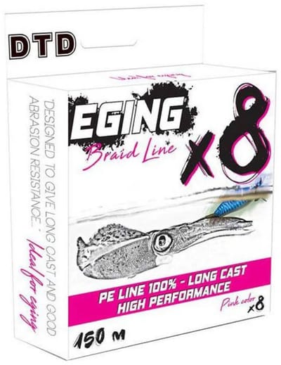 Dtd Eging X8 Gevlochten Vislijn Blauw 0.125 mm