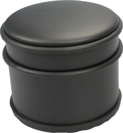 GS deurstopper zwart 1,1kg - Voor binnen en buiten - Deurbuffer Ø9 x 8 cm