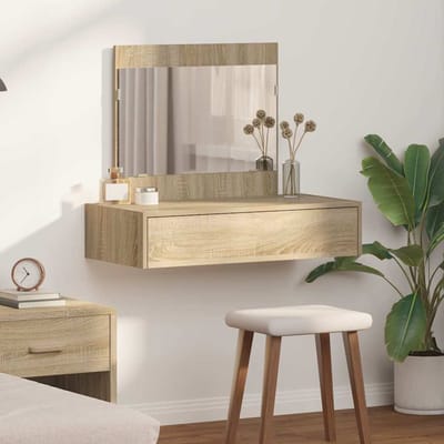 vidaXL - Kaptafel - Bruin - 83 - x - 40 - x - 70 - cm - Bewerkt - hout
