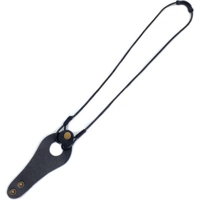 Nieuw Anti-Val Lederen Zonnebril Opbergtouw Opbergkoffer Hangende Nekband Brillen Lanyard zwart