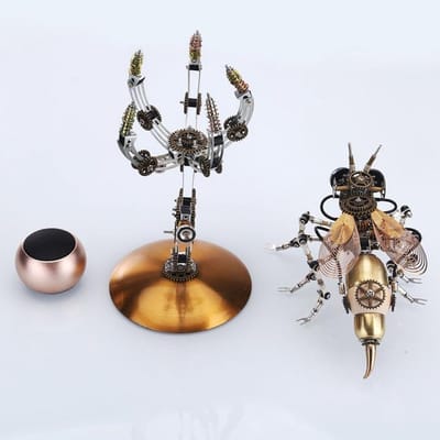 Metalen Gereedschapskist - 3D Puzzel Model - Hobby Bouwen - Inclusief Bluetooth Speaker - 11 x 21 x 23 cm