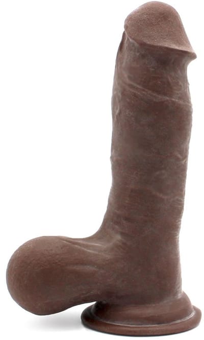 Kiotos Cox - Dildo Met Glijdende Huid 19.5 x 4.5 cm - Bruin