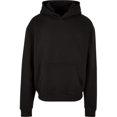 Build Your Brand - Ultra Heavy Oversized Hoodie - Black maat XS