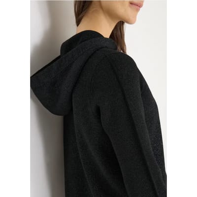 Jacquard hoodie met glitter
