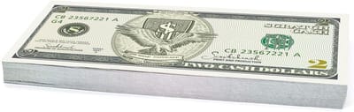 Speelgeld dollars - Nep geld - Leren tellen - Realistische afmeting - 100 stuks - Groen