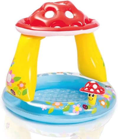 Babyzwembad Paddenstoel voor Kinderen met Schaduw en Comfort
