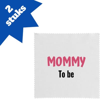 Akyol - mommy to be brillendoekjes - Mama - beste moeder - moeder cadeautjes - moederdag - verjaardagscadeau - verjaardag - cadeau - geschenk - kado - gift - moeder artikelen - 17,8 bij 17,8 cm - 2 stuks