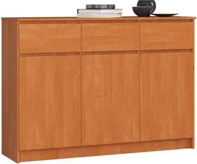 Ladekast K140 met 3 Lades en 3 Deuren / AKORD Furniture Factory / Els / 138 x 99 x 40 cm