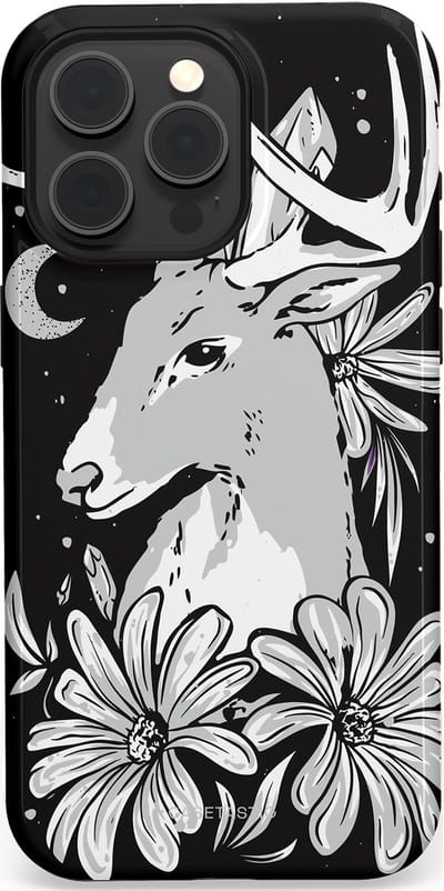 Casetastic Hoesje Geschikt voor Apple iPhone 15 Pro Max Magsafe - Stijlvolle Beschermende Duo-layer Case - Lunagewei