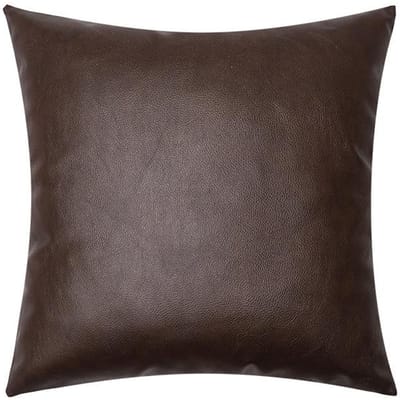 Nouvelle Housse d'oreiller en Cuir Litchi Texture Multicolore Luxe Léger Cuir Imitation Imperméable Housse d'oreiller Canapé Salon Coussin Lombaire 45 * 45Cm without core