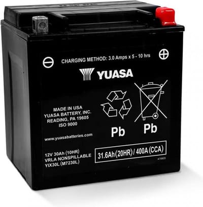 Batterie SLA Yuasa YIX30L-PW pour moto BMW 1000 R 100 S / T 1979 à 1980 Neuf