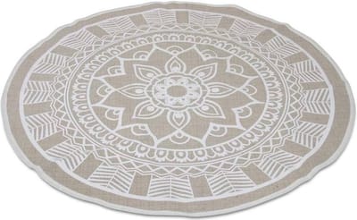 Safaary - Oosterse Vloerkleed Dille Beige Ø 110cm