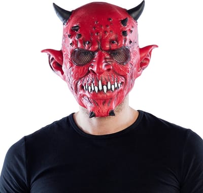 Boland - Latex masker Creepy devil - Volwassenen - Duivel - Halloween en Horror