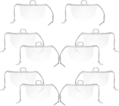 Transparant Gezichtsmasker - Anti-fog Schild - Voedselbereiding - Herbruikbaar Ontwerp - 10 Stuks - Transparant