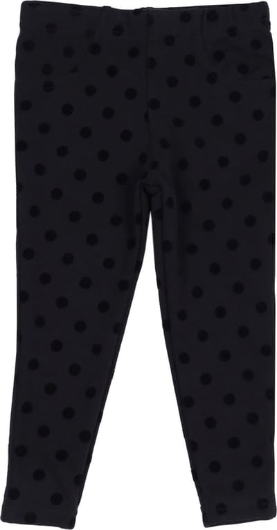 Zwarte legging met erwtenprint