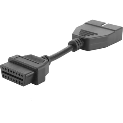 Professionele Auto Diagnose Connector Kabel voor 12-pins Mannelijk naar OBD1 OBD2 16-pins Vrouwelijk Adapter gray