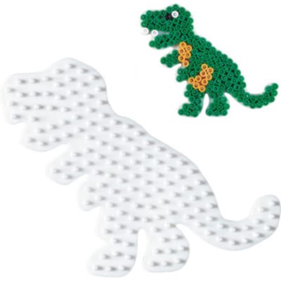 Hama - Strijkkralen Grondplaat - Dino Wit