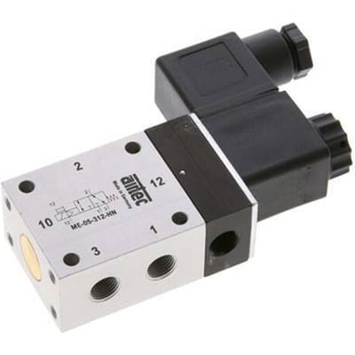 3/2 G1/8'' Magneetventiel Extern 12V DC -0.95-10bar/-13.2-140psi Airtec
