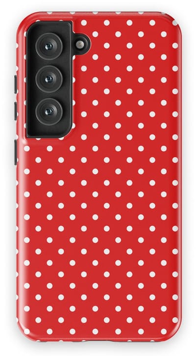 Polka Dots Hoesje Samsung Galaxy S23 | Geschikt Voor Mag | Stippen Design Backcover Samsung Galaxy S23 Classic Red