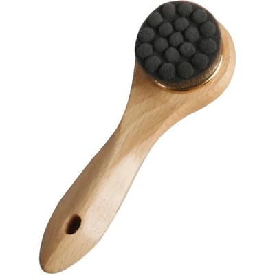 Houten Handvat Gezichtsreiniger Borstel Handmatige Gezichtsreinigingsborstel Gezichts Huidverzorging 1pc beige